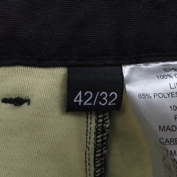 Iron Workers Jeans Mens 42x32 Black Denim Rider Cargo Pants Reinforce Knees - Picture 3 of 16